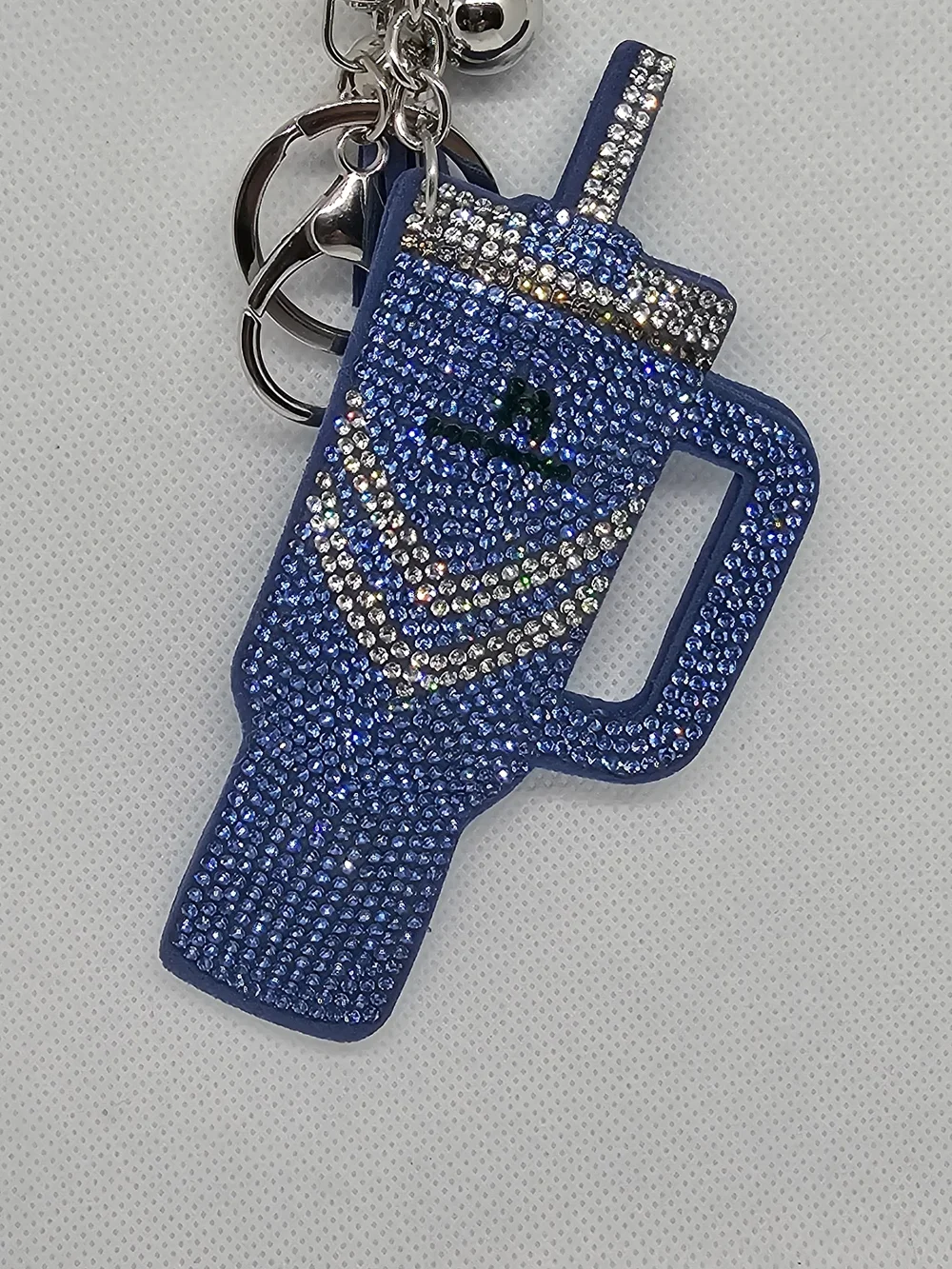 Jeweled Tumbler Bag/Key Charm
